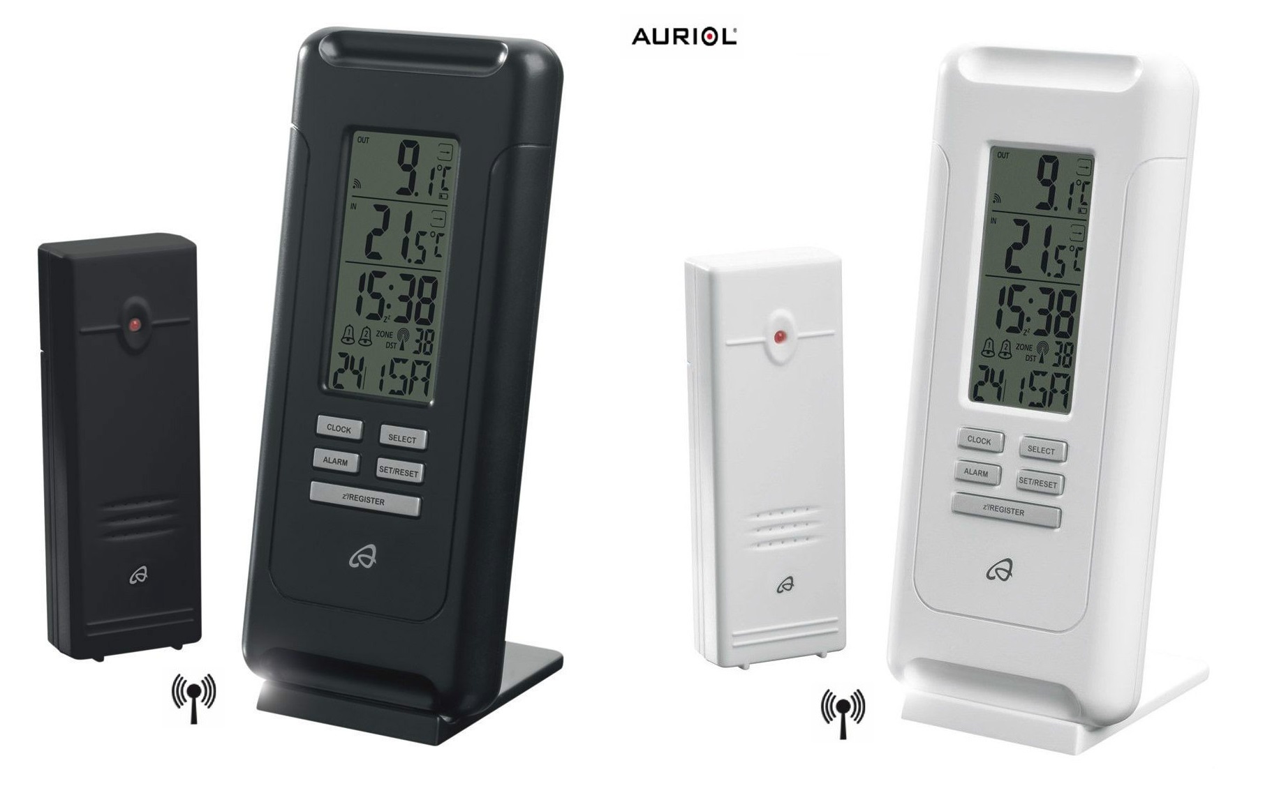 LCD Neu & OVP Außentemperaturanzeige AURIOL Temperaturstation Mit Funksensor 