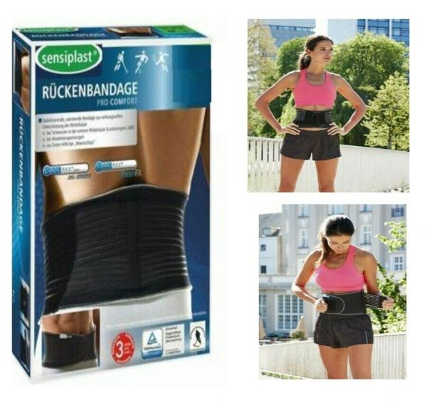 SENSIPLAST® Rückenbandage Pro Comfort 66-82 cm Warm Stabilisierend Bandage
